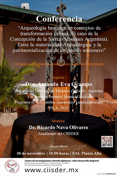 20221130 Conferencia Arqueología histórica en contextos de transformación urbana