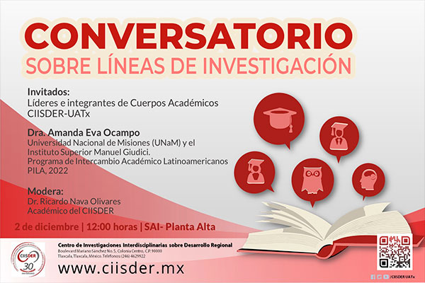 20221202 Conversatorio lineas de investigación en CIISDER UATx 