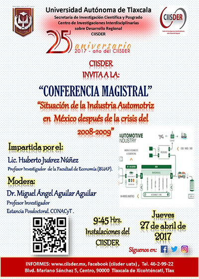 cartel conferencia magistral situacion de la industria automotriz en mexico