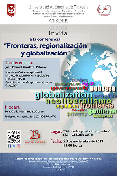 ciisder cartel conferencia globalizacion regionalizacion fronteras