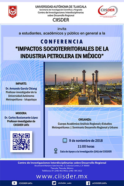 ciisder conferencia impactos socioterritoriales de la industria petrolera en mexico