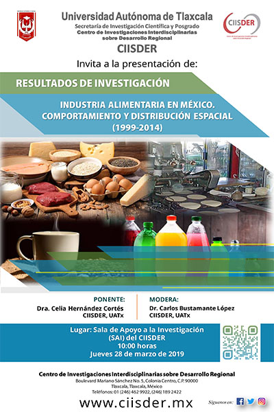 ciisder resultados de investigacion industria alimentaria en mexico
