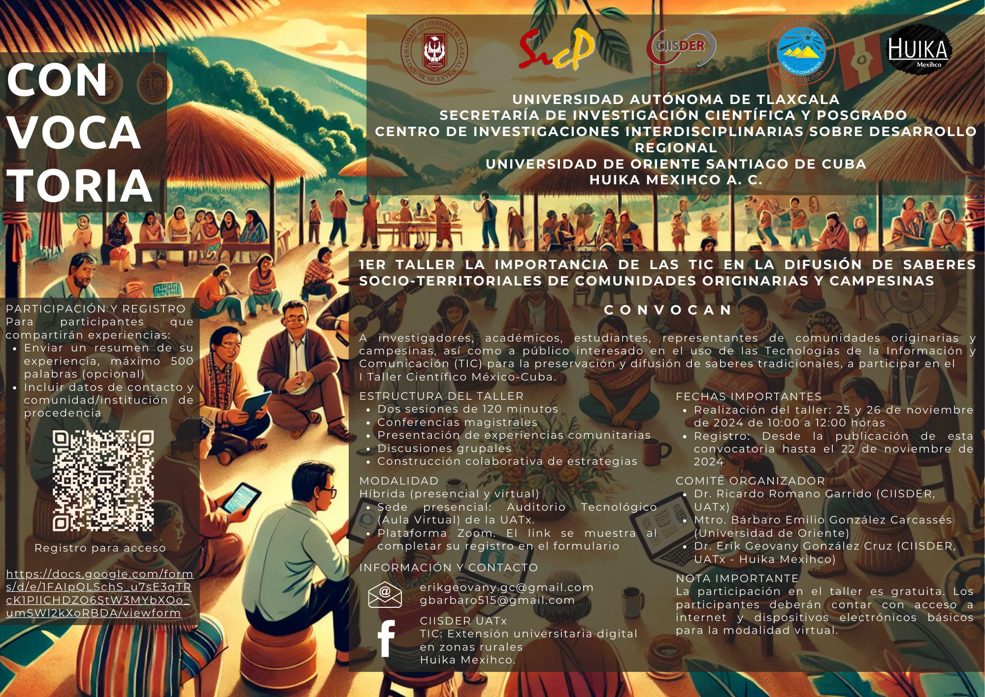 ciisder cartel primer taller de las importancias de las tics 2024