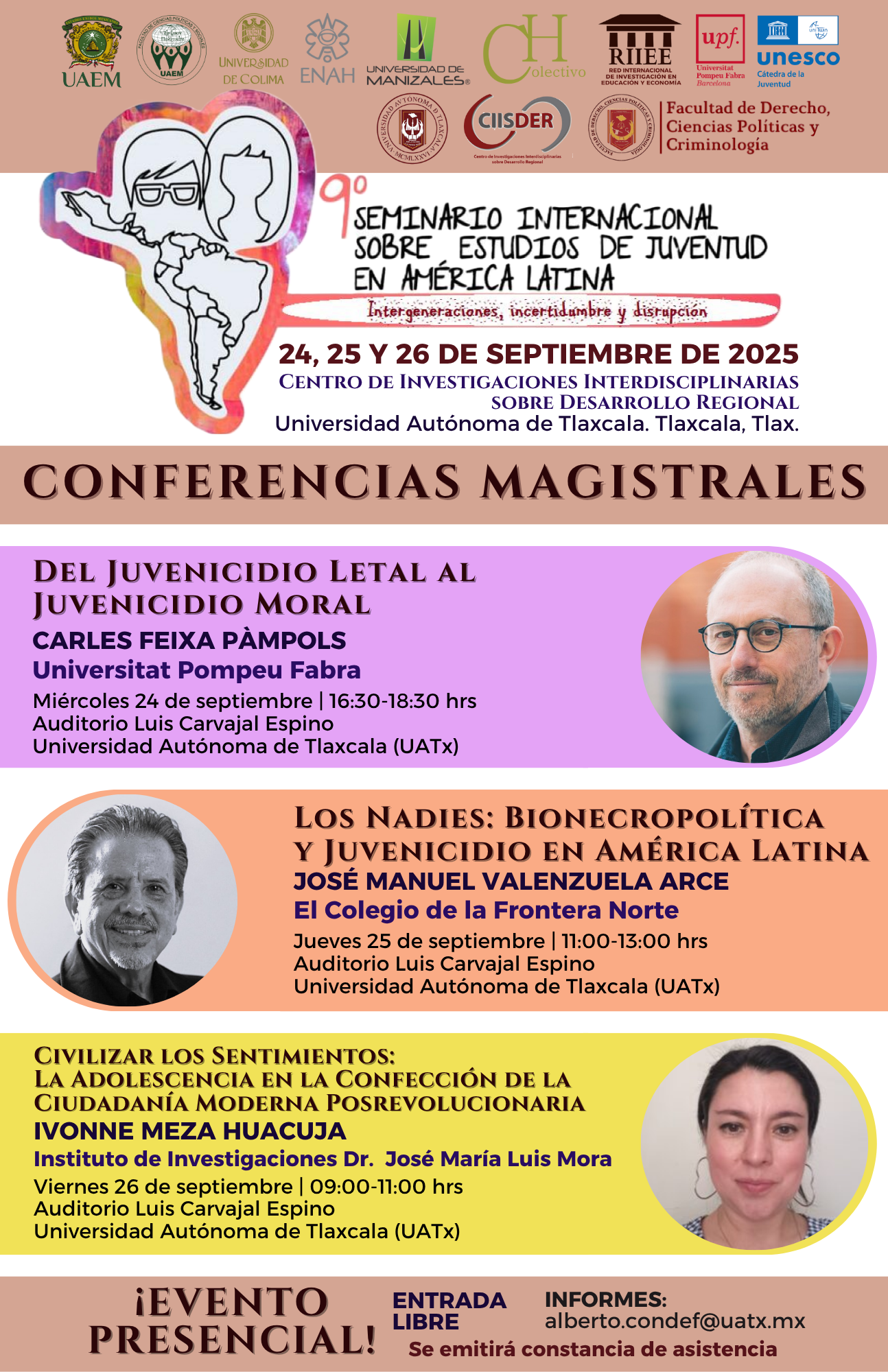 ciisder 9no seminario internacional sobre estudios de juventud america latina